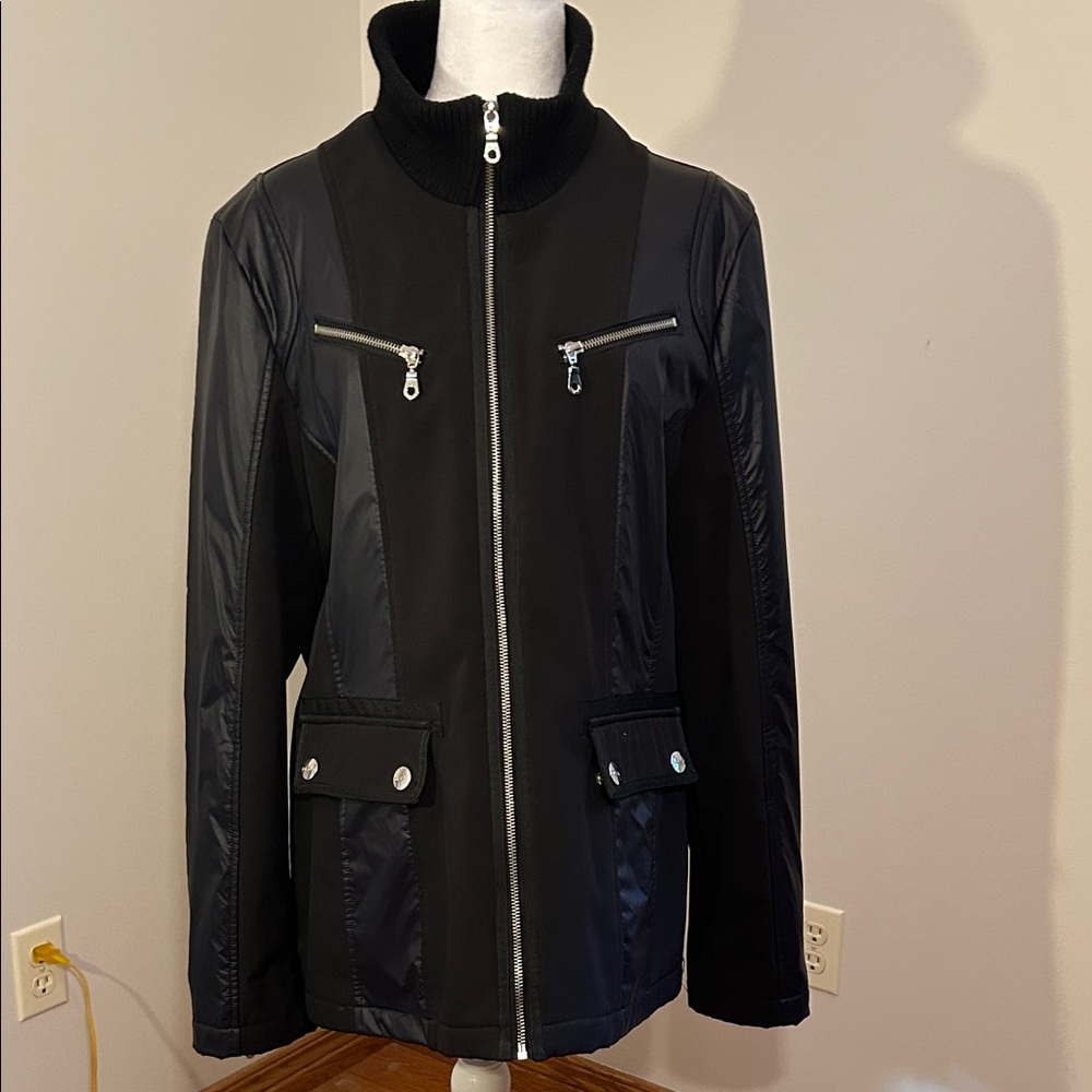 DKNY Black Zippered Jacket